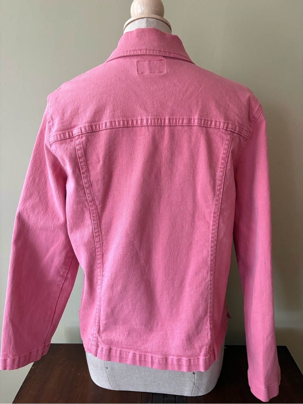 French dressing Pink Women's Jean Jacket Cotton spandex French Dressing 12P - Picture 6 of 9